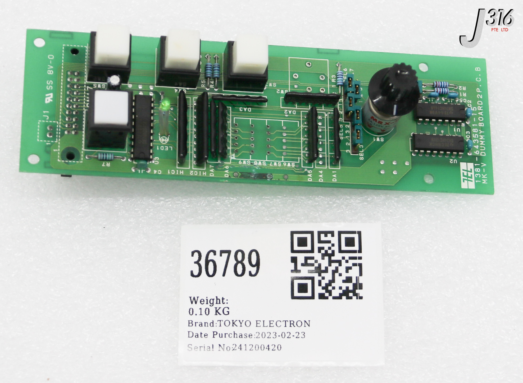 36789 TOKYO ELECTRON PCB, MK-V DUMMY BOARD 2 1381-643581-15 | eBay